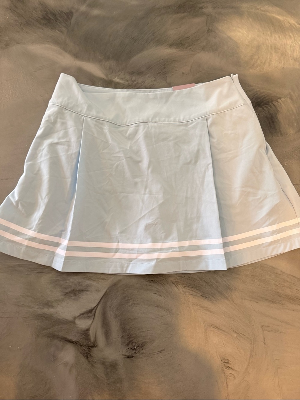 NWT CALIA by Carrie Underwood Light Blue Tennis/Golf Skirt with White Stripes